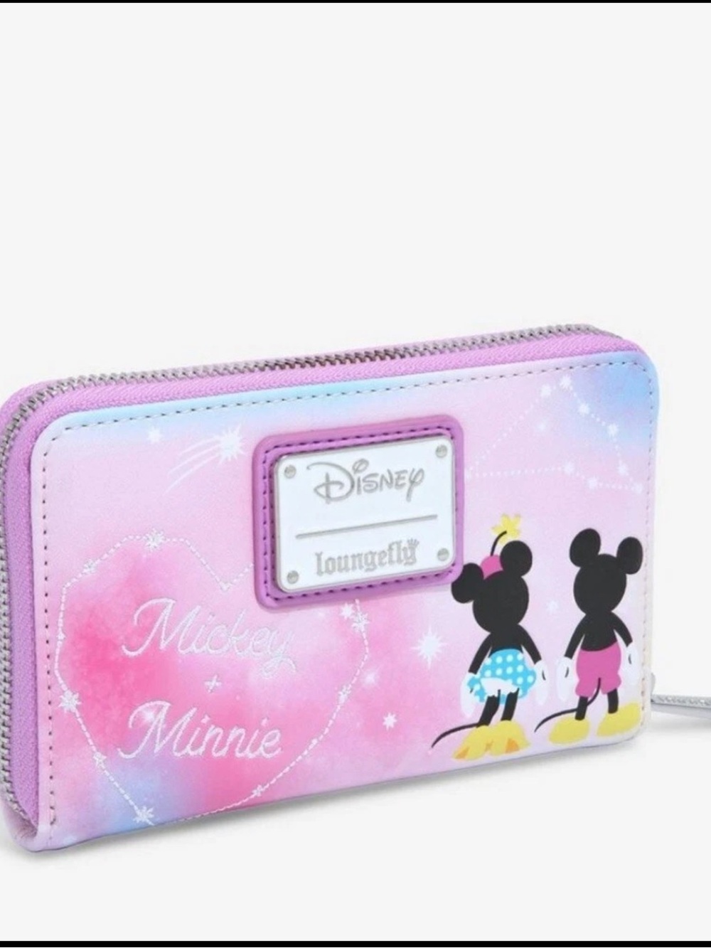 Loungefly Disney Minnie & Mickey Mouse Constellation Small Zip Wallet